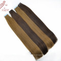 High Grade and Good Ratio Virgin Russion Remy Tape in Hair Extensions